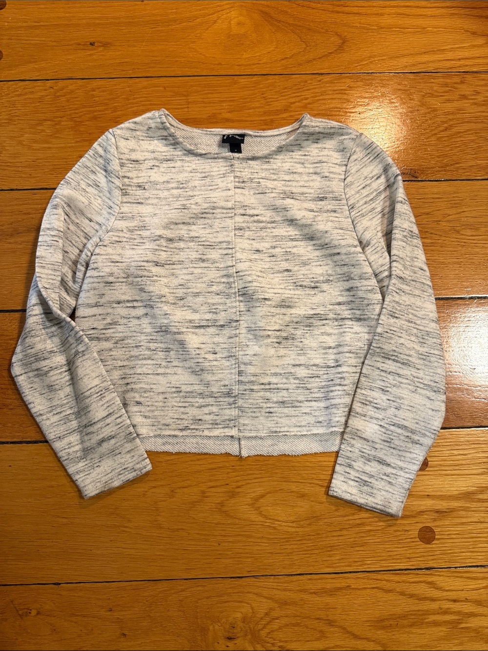 Light Heather Gray Girls Crewneck Sweater